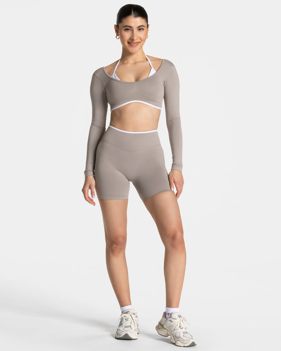 Contrastline Longsleeve "Stone"