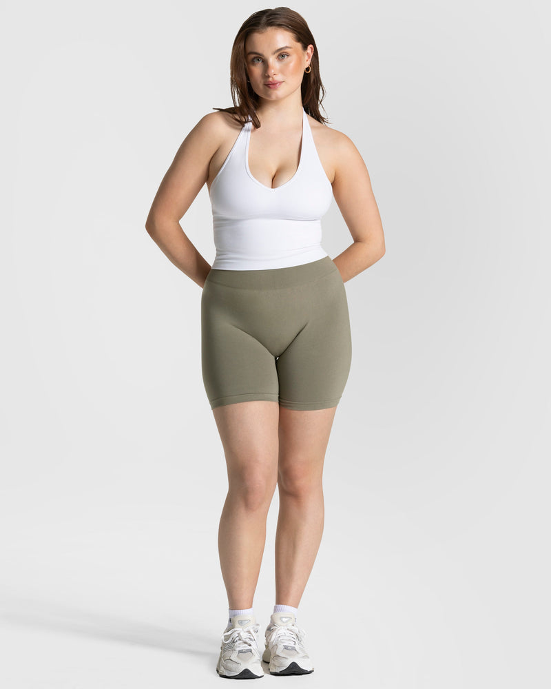 Timeless Pro Neckholder Top  "Weiß"