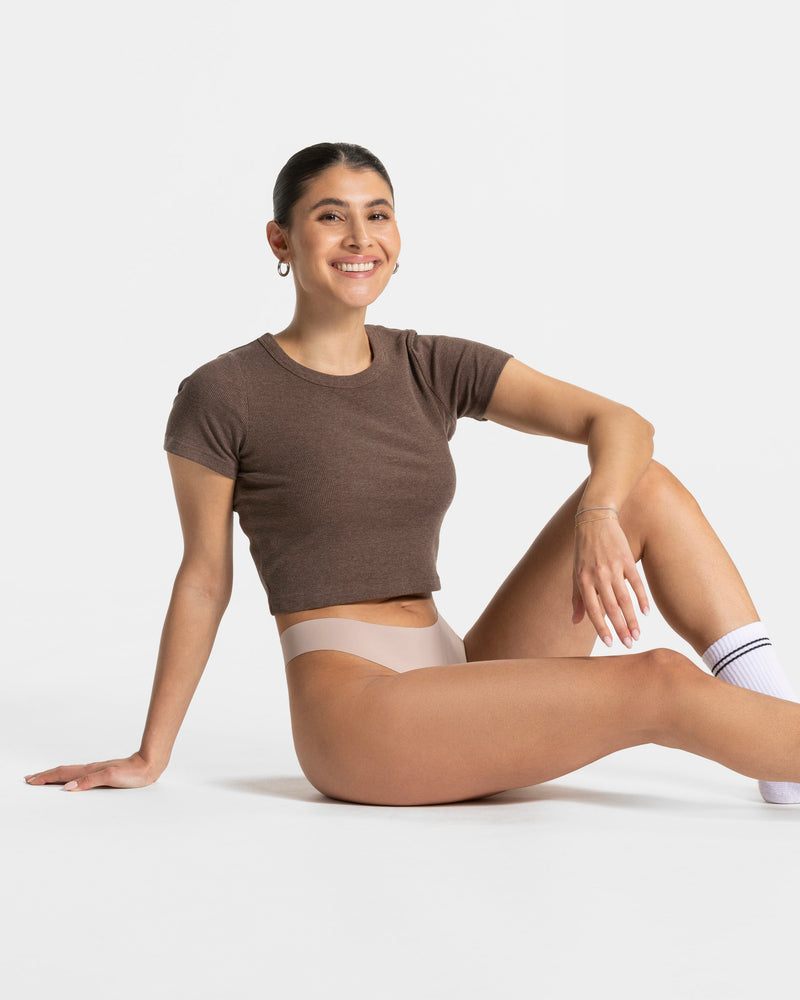 Seamless Padded Tanga (2er-Pack) "Oat"