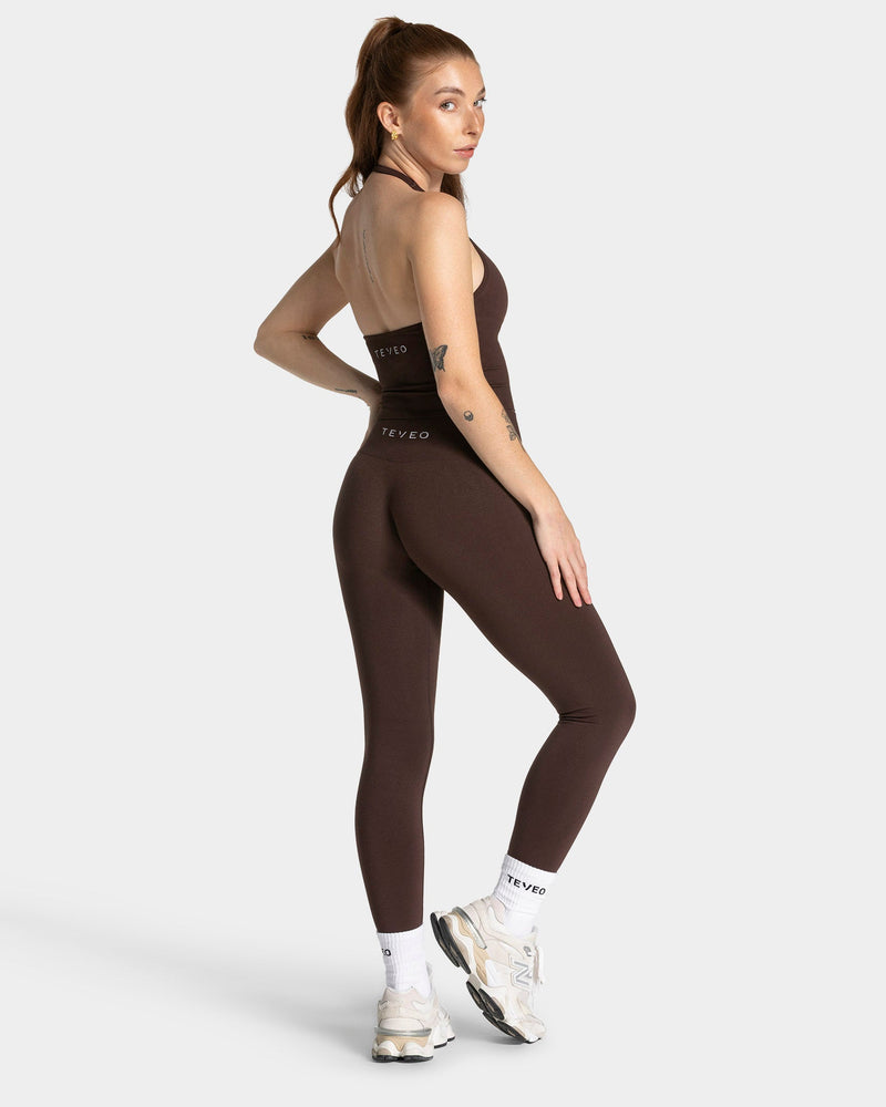 Timeless Pro Neckholder Top "Espresso"