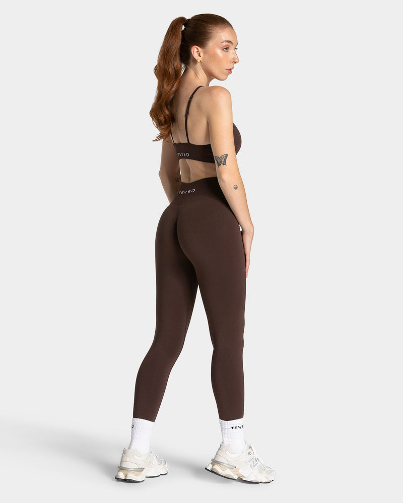 Timeless Pro Covert Scrunch Leggings "Espresso"