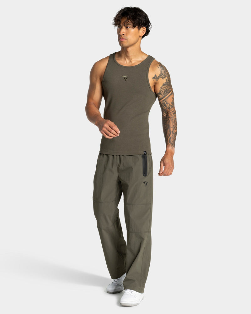 Workout Ribbed Tank "Olive"