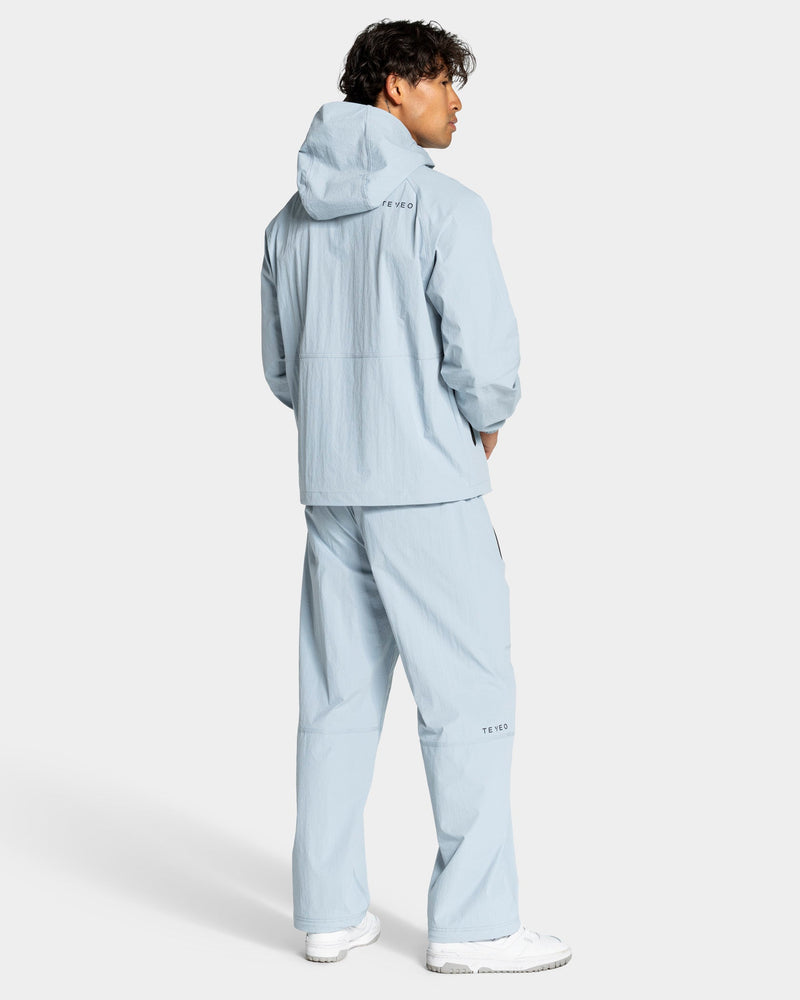 Workout Zip Jacke "Stahlblau"