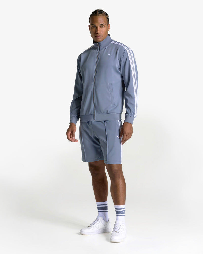 Club Zip Jacke "Stahlblau"