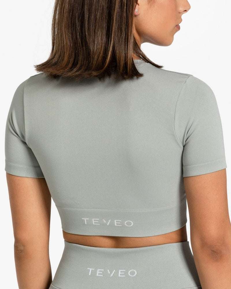 Sensation Crop Top "Grau"