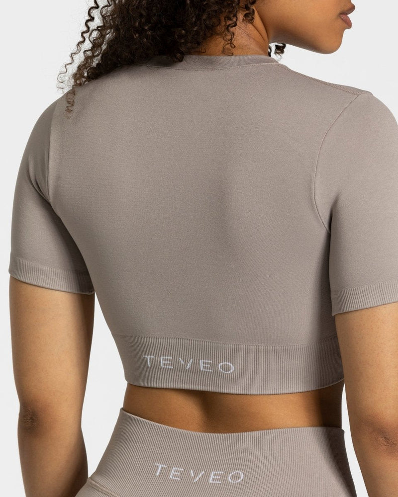 Sensation Crop Top "Stone"