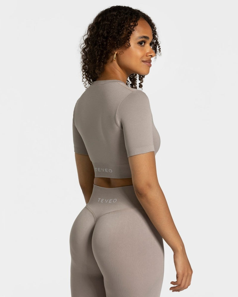 Sensation Crop Top "Stone"