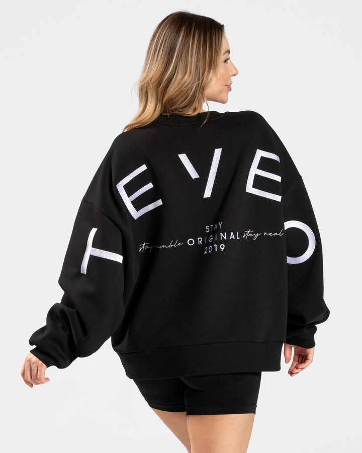Signature Oversized Sweater &laquo;Schwarz&raquo;