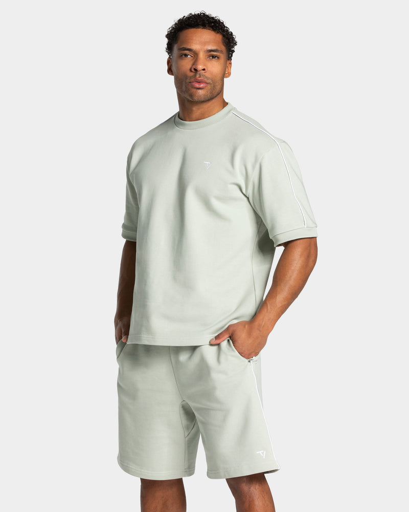Contrastline Oversized T-Shirt Pistachio