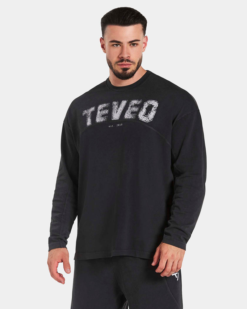 Legacy Lifting Oversized Longsleeve Acid Schwarz